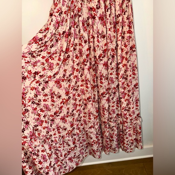🌸 Böhme Floral Smocked Tiered Maxi Dress - Puff Sleeve - S - Picture 5 of 16